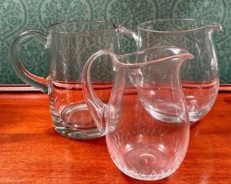 Assorted Glass Pitchers
