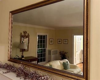 Gold Mantle Mirror