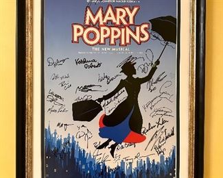 Autographed Mary Poppins Poster