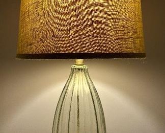 (2) Lamps with Burlap Shades