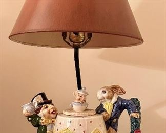 Fitz & Floyd Alice in Wonderland Lamp
