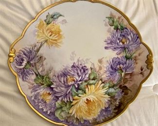 Serving Platter (purple & yellow flowers)