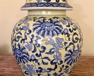 Blue & Yellow Ginger Jar