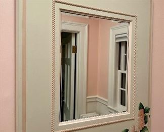 Hand Painted Mirror with Artist Signature