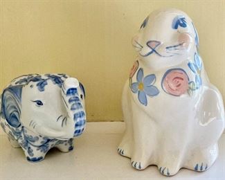 Elephant & Bunny Piggy Banks
