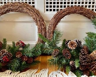 (2) Holiday Wreaths