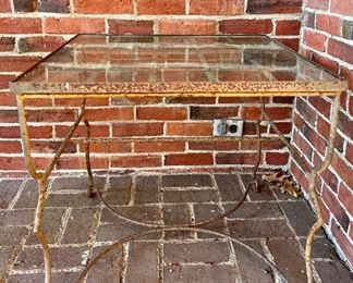 Glass & Iron Table
