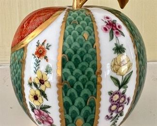 Royal Worcester "Green Apple" Candle Snuffer