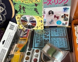 CRAFTS!!  All scrapbooking and other stamps and punches.  100% of The sale of all the crafting items goes to a donation to the Kidney Foundation.  