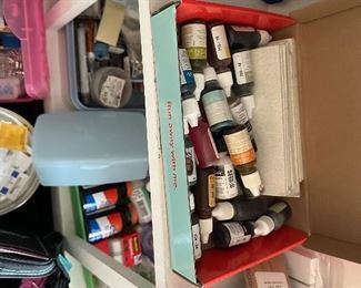 CRAFTS!!  All scrapbooking and other stamps and punches.  100% of The sale of all the crafting items goes to a donation to the Kidney Foundation.  