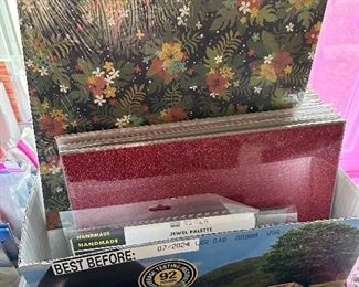 CRAFTS!!  All scrapbooking and other stamps and punches.  100% of The sale of all the crafting items goes to a donation to the Kidney Foundation.  