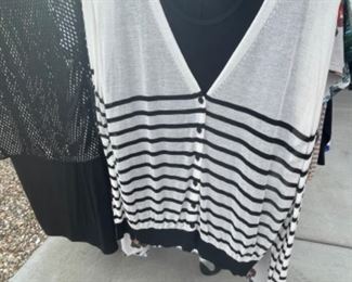 Cute lightweight cardigan over a tank top 