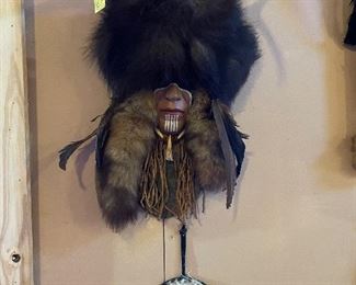 Scary sacred Buffalo mask