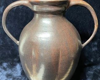 003 Two Handle Jug Signed Pottery