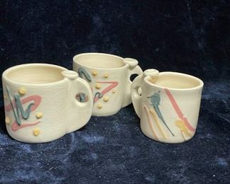 Set 3 Unique And Hand Made Cups