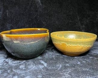 Two Hand Crafted Bowls