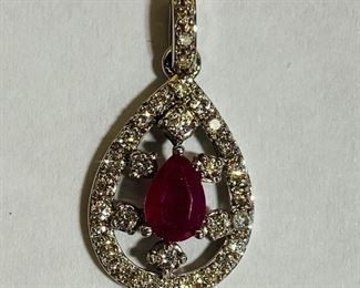$300 All Real Authentic 14K White Gold 1.5 Grams Pear Shaped Very Good Quality Ruby 0.4 Carat si1 G Color Diamond Pendant Please text or call 7032689529 for inquiries, or visit Tysons Jewelry located at:
8373 Leesburg Pike #12, Vienna Virginia 22182
Robert, the owner of Tysons Jewelry, has over 30+ years working in the jewelry business and has verified the authenticity of this listing.
Robert buys gold and precious metals at 95%. Please use the link: https://tysonsjewelry.net for specific prices.
Inquiries regarding gold, silver, precious metals, coins, watches, diamonds, cars, and collectibles are welcome!
Visit the Tysons Jewelry Facebook store using this link for more pictures:
https://www.facebook.com/marketplace/profile/100029355397784/?ref=share_attachment