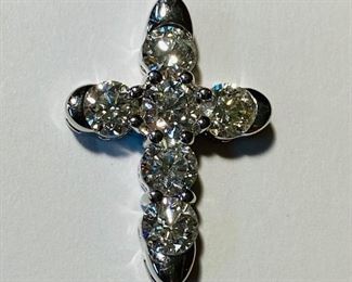 $3500 All Real Authentic 14K White Gold 2.41 Carat Diamond Cross Pendant Please text or call 7032689529 for inquiries, or visit Tysons Jewelry located at:
8373 Leesburg Pike #12, Vienna Virginia 22182
Robert, the owner of Tysons Jewelry, has over 30+ years working in the jewelry business and has verified the authenticity of this listing.
Robert buys gold and precious metals at 95%. Please use the link: https://tysonsjewelry.net for specific prices.
Inquiries regarding gold, silver, precious metals, coins, watches, diamonds, cars, and collectibles are welcome!
Visit the Tysons Jewelry Facebook store using this link for more pictures:
https://www.facebook.com/marketplace/profile/100029355397784/?ref=share_attachment