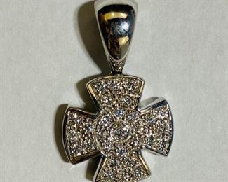 $750 All Real Authentic 14K White Gold 0.45 Carat 3 Grams Diamond Cross Pendant Please text or call 7032689529 for inquiries, or visit Tysons Jewelry located at:
8373 Leesburg Pike #12, Vienna Virginia 22182
Robert, the owner of Tysons Jewelry, has over 30+ years working in the jewelry business and has verified the authenticity of this listing.
Robert buys gold and precious metals at 95%. Please use the link: https://tysonsjewelry.net for specific prices.
Inquiries regarding gold, silver, precious metals, coins, watches, diamonds, cars, and collectibles are welcome!
Visit the Tysons Jewelry Facebook store using this link for more pictures:
https://www.facebook.com/marketplace/profile/100029355397784/?ref=share_attachment