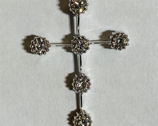 $700 All Real Authentic 14K White Gold 1.7 Grams 0.48 Carat Diamonds Cross Pendant Please text or call 7032689529 for inquiries, or visit Tysons Jewelry located at:
8373 Leesburg Pike #12, Vienna Virginia 22182
Robert, the owner of Tysons Jewelry, has over 30+ years working in the jewelry business and has verified the authenticity of this listing.
Robert buys gold and precious metals at 95%. Please use the link: https://tysonsjewelry.net for specific prices.
Inquiries regarding gold, silver, precious metals, coins, watches, diamonds, cars, and collectibles are welcome!
Visit the Tysons Jewelry Facebook store using this link for more pictures:
https://www.facebook.com/marketplace/profile/100029355397784/?ref=share_attachment