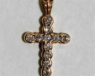 $630 All Real Authentic 14K Pink Gold 1.3 Grams 0.38 Carat Diamond Cross Pendant Please text or call 7032689529 for inquiries, or visit Tysons Jewelry located at:
8373 Leesburg Pike #12, Vienna Virginia 22182
Robert, the owner of Tysons Jewelry, has over 30+ years working in the jewelry business and has verified the authenticity of this listing.
Robert buys gold and precious metals at 95%. Please use the link: https://tysonsjewelry.net for specific prices.
Inquiries regarding gold, silver, precious metals, coins, watches, diamonds, cars, and collectibles are welcome!
Visit the Tysons Jewelry Facebook store using this link for more pictures:
https://www.facebook.com/marketplace/profile/100029355397784/?ref=share_attachment