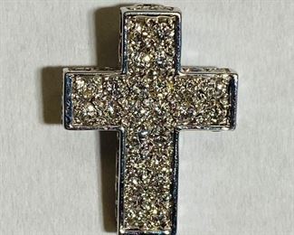 $620 All Real Authentic 14K White Gold 1.5 Grams 0.66 Carat Diamonds Cross Pendant Please text or call 7032689529 for inquiries, or visit Tysons Jewelry located at:
8373 Leesburg Pike #12, Vienna Virginia 22182
Robert, the owner of Tysons Jewelry, has over 30+ years working in the jewelry business and has verified the authenticity of this listing.
Robert buys gold and precious metals at 95%. Please use the link: https://tysonsjewelry.net for specific prices.
Inquiries regarding gold, silver, precious metals, coins, watches, diamonds, cars, and collectibles are welcome!
Visit the Tysons Jewelry Facebook store using this link for more pictures:
https://www.facebook.com/marketplace/profile/100029355397784/?ref=share_attachment
