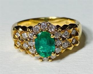 $1350 All Real Authentic 18K Yellow Gold 0.78 Carat Emerald 0.61 Carat Diamonds 7.3 Grams Size 6.5 Ring Please text or call 7032689529 for inquiries, or visit Tysons Jewelry located at:
8373 Leesburg Pike #12, Vienna Virginia 22182
Robert, the owner of Tysons Jewelry, has over 30+ years working in the jewelry business and has verified the authenticity of this listing.
Robert buys gold and precious metals at 95%. Please use the link: https://tysonsjewelry.net for specific prices.
Inquiries regarding gold, silver, precious metals, coins, watches, diamonds, cars, and collectibles are welcome! Visit the Tysons Jewelry Etsy store using this link for shipping: https://www.etsy.com/shop/TysonsJewelryStore?ref=shop_sugg
