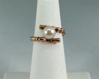 Pearl 14k Gold Ring