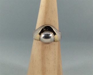 Silver two tone Ring