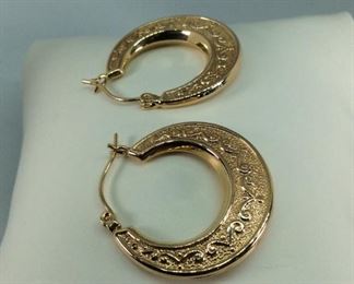 14k Gold Hoop Earrings