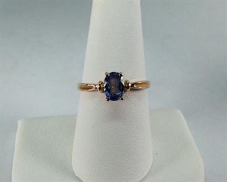 Sapphire 10k Gold Ring