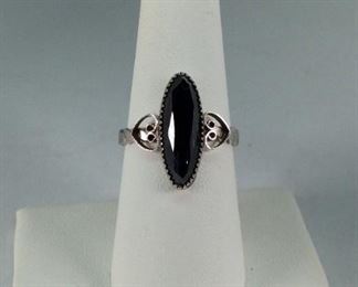 Onyx Sterling Silver Ring