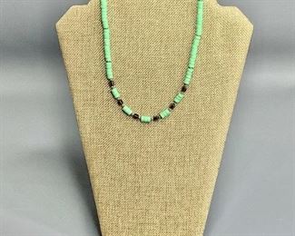 Green Turquoise Heishi Style necklace
