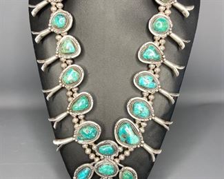 Native American Squash Blossom Necklace