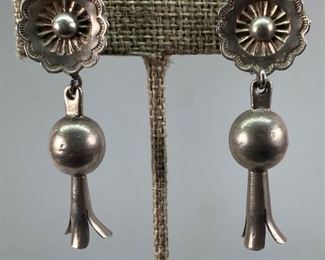 Native American Silver-Nickel Earrings