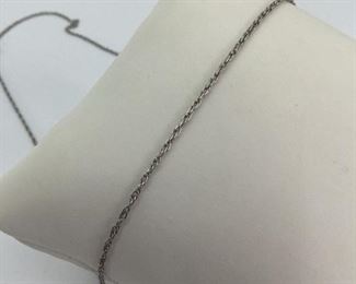 Fine Silver Double Link Chain Necklace
