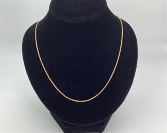 14k Yellow Gold Chain Necklace