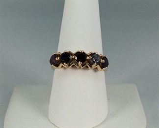 Multi-Gemstone Gold Ring