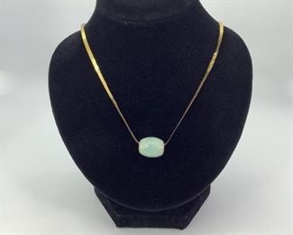 Jade Gold Necklace