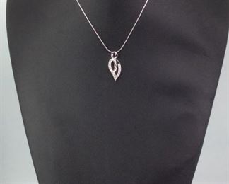 Sterling Silver CZ Necklace