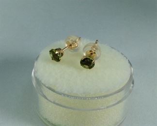 Peridot 14k Gold Earrings