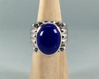 Lapis Sterling Ring