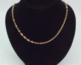 Turkish Gold Cable Link Chain Necklace