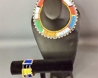 Beaded Necklace and Bracelet