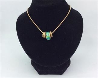 Opal 14k Gold Necklace