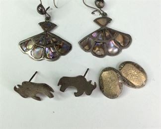 Three Silver Earrings