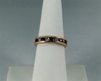 Diamond and Sapphire 14k Ring
