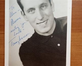 5 X 7 photo of Tommy Mercer with the Fabulous Dorsey Orchestra