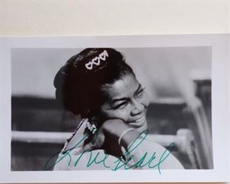 3 1/2" X 5 1/2" photo of Pearl Bailey (I have four total, all with original signatures)