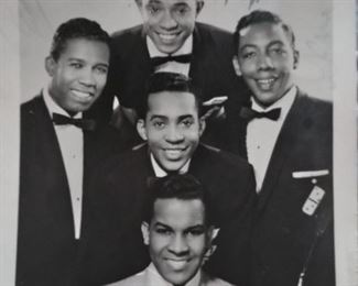 Super rare 4 X 5 photo of the great Billy Ward & The Dominoes.  This is an original 1950's print and features the real signatures of Billy Ward, Cliff Givens, Milton Merle, Milton Grayson, and Gene Mumford. NOTE:  Signatures of Cliff Givens and Gene Mumford are first names only and a little difficult to read.
